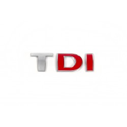 Напис Tdi (прямий шрифт) Червоні DІ для Volkswagen Crafter 2006-2016 рр