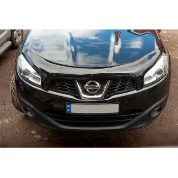 Дефлектор капоту (EuroCap) для Nissan Qashqai 2010-2014рр