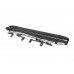 Боковые пороги Omsa Black (2 шт, алюм.) для Citroen Nemo