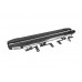 Боковые пороги Omsa Black (2 шт, алюм.) для Citroen Nemo