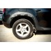 Накладки на арки с выпуклостями (8 шт, пластиковые) DDU - Украина для Dacia Duster 2008-2018 гг
