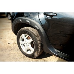 Накладки на арки с выпуклостями (8 шт, пластиковые) DDU - Украина для Dacia Duster 2008-2018 гг