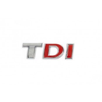Напис Tdi (косою шрифт) Червоні DІ для Volkswagen Crafter 2006-2016 рр