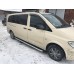 Бокові пороги Fullmond (2 шт., алюм.) Довга (ExtraLong) для Mercedes Vito W639 2004-2014 рр