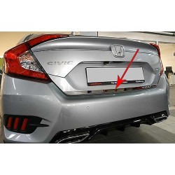 Кромка багажника (нерж) Carmos - Турецька сталь для Honda Civic Sedan X 2016-2021 рр