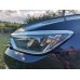 Накладка на фары и полоска (3 шт, нерж) OmsaLine - Итальянская нержавейка для Volkswagen Passat B8 2015-2023 гг