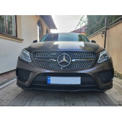 Тюнинг решетка радиатора (Diamond Silver) Без камеры для Mercedes GLE coupe C292 2015-2019 гг