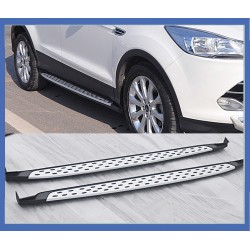 Боковые пороги OEM-V2 (2 шт., алюминий) для Ford Kuga/Escape 2013-2019 гг