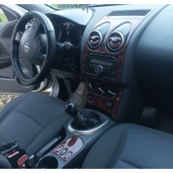 Накладки на панель Карбон для Nissan Qashqai 2007-2010 гг
