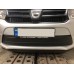 Зимняя нижняя накладка на решетку (2013-2015) Матовая для Renault Logan MCV