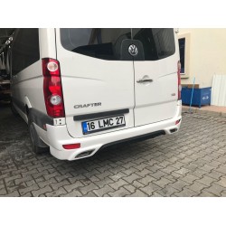 Накладка на задний бампер V2 (под покраску) для Mercedes Sprinter W906 2006-2018 гг