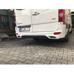 Накладка на задний бампер V2 (под покраску) для Volkswagen Crafter 2006-2016 гг