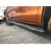 Бокові пороги Amazon Black (2 шт., чорні) для Ford Ranger 2011-2022 рр