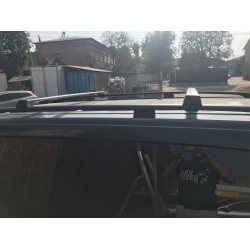 Перемычки на рейлинги без ключа Flybar (2 шт) Черный для Mercedes Viano 2004-2014 гг