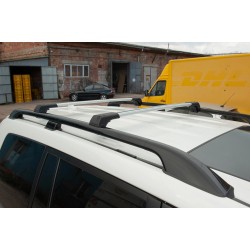 Перемычки на рейлинги без ключа Flybar V1 (2 шт) до 110 см, Черный для Mercedes E-сlass W212 2009-2016 гг