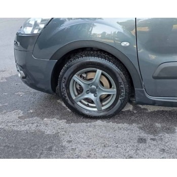 Накладки на арки (4 шт, черные) 2 боковые двери, Металл для Citroen Berlingo 2008-2018 гг