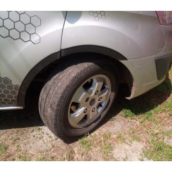 Накладки на арки (6 шт, черные) для Ford Custom 2013-2022 гг