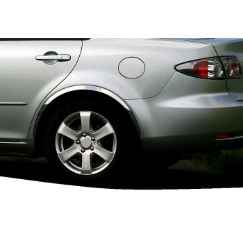 Накладки на арки (4 шт, нерж) для Mazda 6 2003-2008 гг