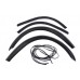 Накладки на арки (4 шт, черные) Черная нержавейка для Mercedes Vito W638 1996-2003 гг