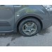 Накладки на арки (4 шт, черные) 1 боковая дверь, Металл для Peugeot Partner Tepee 2008-2018 гг