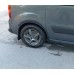 Накладки на арки (4 шт, черные) 1 боковая дверь, Металл для Peugeot Partner Tepee 2008-2018 гг