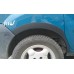 Накладки на арки (4 шт, черные) Металл для Renault Kangoo 1998-2008 гг