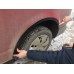 Накладки на арки (6 шт, черные) Черная нержавейка для Volkswagen T5 Transporter 2003-2010 гг