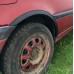 Накладки на арки (4 шт, чорні) металеві для Volkswagen Golf 3