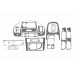 Накладки на панель Карбон для Mitsubishi Galant 1997-2003 гг