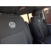 Авточехлы (экокожа и ткань, Premium) Полный салон для Volkswagen T5 Caravelle 2004-2010 гг