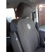 Авточехлы (экокожа и ткань, Premium) Полный салон для Volkswagen T5 Caravelle 2004-2010 гг