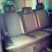 Авточехлы (экокожа и ткань, Premium) Полный салон для Volkswagen T5 Caravelle 2004-2010 гг