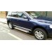 Бокові пороги Allmond Grey (2 шт., алюм) для Volkswagen Touareg 2002-2010 рр