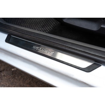 Накладки на пороги (Flexill, 4 шт) Exclusive для Ford Focus II 2005-2008 гг Накладки на пороги (Flexill, 4 шт) Exclusive для Ford Focus II 2005-2008 гг