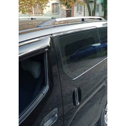 Рейлінги ХРОМ 143 см, Пластикові ніжки для Nissan NV200 2009- рр