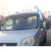 Козырек на лобовое стекло (черный глянец, 5мм) для Fiat Doblo I 2001-2005 гг