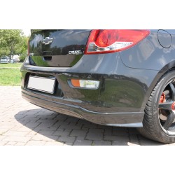 Накладка на задний бампер HB (Meliset, под покраску) для Chevrolet Cruze 2009-2015 гг