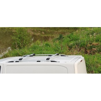 Перемычки на рейлинги без ключа Flybar (2 шт) Черный для Toyota Proace