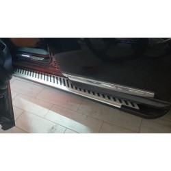 Боковые подножки Line (2 шт, алюминий) для Nissan Pathfinder R52 2012-2021 гг