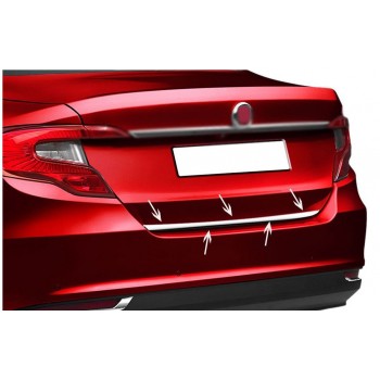 Кромка багажника (нерж) Sedan, Carmos - Турецкая сталь для Fiat Tipo 2016- гг