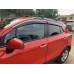 Ветровики с хромом (4 шт, Niken) для Opel Mokka 2012-2021 гг