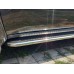 Бокові пороги Maydos V2 (2 шт., алюміній -2025 нерж) для Mitsubishi L200 2006-2015 рр