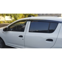 Ветровики с хромом HB (4 шт, Niken) для Renault Sandero 2013-2022 гг