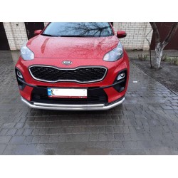 Передняя защита ST014 (нерж) для Kia Sportage 2015-2021 гг