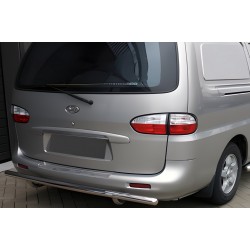Задняя защита AK002 (2 шт, нерж.) для Hyundai H200, H1, Starex 1998-2007 гг