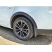 Накладки на арки (8 шт, черные) HB - металл для Renault Megane III 2009-2016 гг