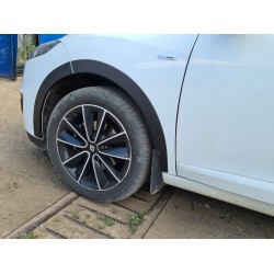 Накладки на арки (8 шт, черные) HB - металл для Renault Megane III 2009-2016 гг