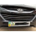 Полоски на решетку радиатора (3 шт, нерж) для Hyundai IX-35 2010-2015 гг