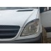 Вії Прямі (чорні, ABS, 2006-2013) Чорний мат для Mercedes Sprinter W906 рр