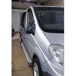 Бокові пороги X5-тип (2 шт, алюм.) Коротка база для Nissan Primastar 2002-2014 рр